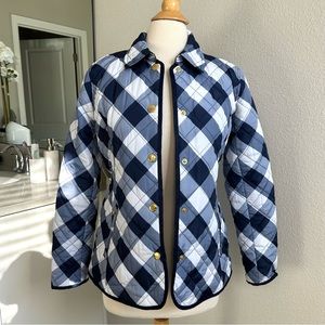 Crown & Ivy Plaid Quilted Jacket/Coat. NWOT Never worn